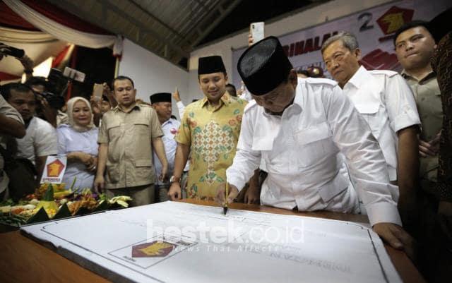 Prabowo Resmikan Kantor DPD Gerindra di Banten