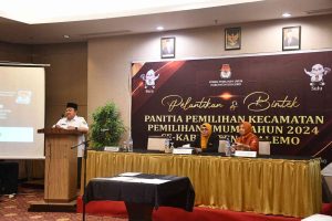 Hadiri Pelantikan PPK Pemilu 2024, Ini Pesan Penjabup Hendriwan