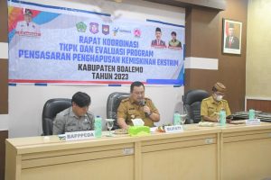 Pemkab Boalemo Gelar Rakor TKPK dan Evaluasi Program Penghapusan Kemiskinan Ekstrim