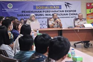 Penuhi Protokol Tiongkok, Karantina Pertanian Soetta Diskusi dengan Eksportir Sarang Burung Walet
