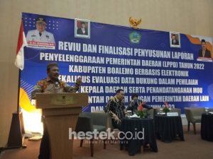 Sherman Moridu Tutup Kegiatan Reviu dan Finalisasi LPPD 2022 Secara Elektronik