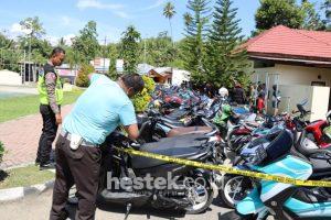 Puluhan Motor di Bone Bolango Terjaring Razia Balap Liar