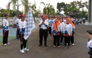 Semarak HBA ke-63, Keluarga Besar Kejati Gorontalo Gelar Jalan Sehat
