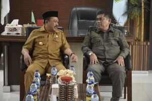 Penjabup Sherman Moridu Terima Kunjungan Kabinda Gorontalo