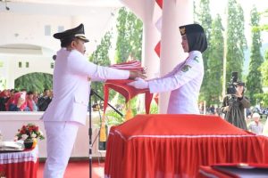 Sherman Moridu Pimpin Upacara Detik-Detik Proklamasi HUT RI ke-78