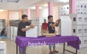 6.063 Kotak Suara Pemilu 2024 Milik KPU Kab. Gorontalo Mulai Dirakit