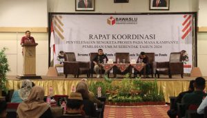 Bawaslu Kab. Gorontalo Gelar Rakor Penyelesaian Sengketa Proses Masa Kampanye Pemilu 2024