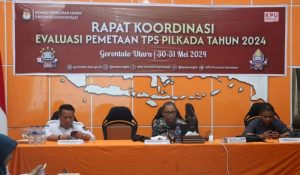 KPU Gorontalo Rakor Pemetaan TPS dan Pemutahiran Data Pemilih Pilkada 2024