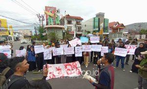 Surat Terbuka Koalisi Jurnalis Gorontalo Saat Gelar Unjuk Rasa Tolak RUU Penyiaran