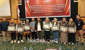 Coklit Data Pemilih Tercepat, 7 Pantarlih di Kabupaten Gorontalo Diganjar Penghargaan