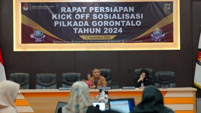KPU Provinsi Gorontalo Gelar Rapat Persiapan Kick Off Sosialisasi Pilkada Gorontalo 2024