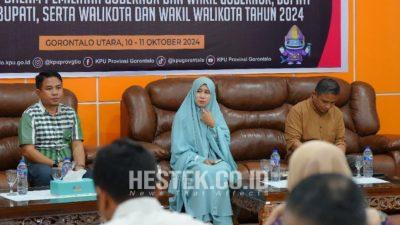 KPU Gorontalo Gelar Rakor Persiapan Debat serta Kampanye di Media Massa Pilkada 2024