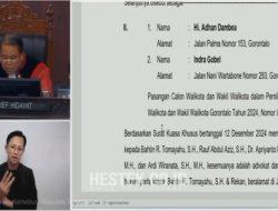 MK Tolak Gugatan Sengketa Pilkada Kota Gorontalo 2024