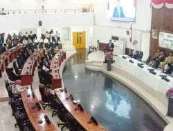 Deprov Gorontalo Gelar Rapat Paripurna Pidato Perdana Gubernur Gusnar Ismail