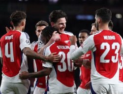 Arsenal Hancurkan Real Madrid 3-0 di Leg Pertama Perempat Final Liga Champions 2024/2025