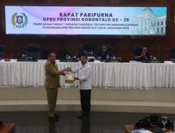 DPRD Provinsi Gorontalo Gelar Paripurna Pembahasan Pertanggungjawaban APBD 2024