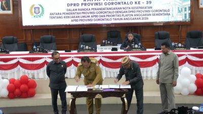 DPRD dan Pemprov Gorontalo Sepakati KUA-PPAS APBD 2026