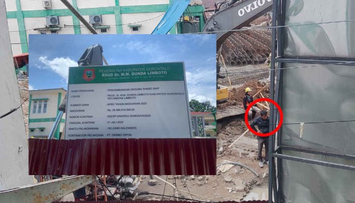Proyek Rp28 Miliar RSUD MM Dunda Kembali Disorot, Pekerja Diduga Abaikan APD