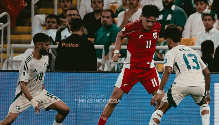 Kalah dari Arab Saudi, Indonesia Terpuruk di Dasar Klasemen Grup B Kualifikasi Piala Dunia 2026