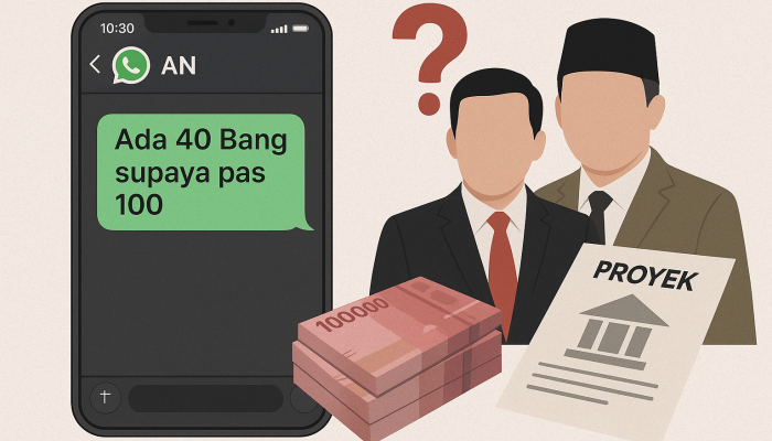 Diduga Soal Fee Proyek, Isi Chat WA Pria Berinisial AN Beredar, Sebut Nama Wabup dan Bolsel