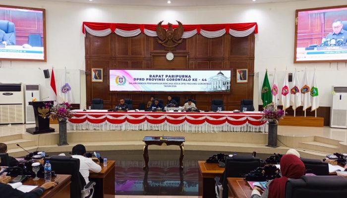DPRD Provinsi Gorontalo Gelar Paripurna Penyampaian Renja Tahun 2026