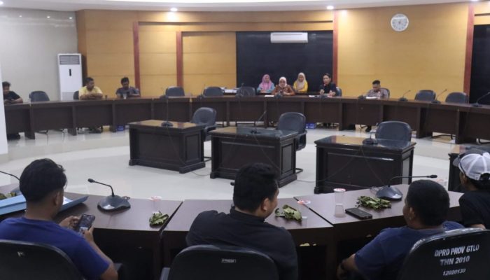 DPRD Provinsi Gorontalo Terima Aspirasi Massa Aksi Soal Tambang Ilegal