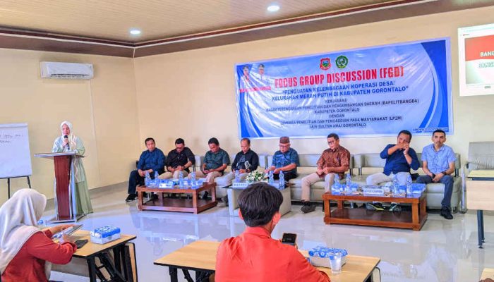Bapelitbangda dan IAIN Gorontalo Gelar FGD Penguatan Kelembagaan KDMP