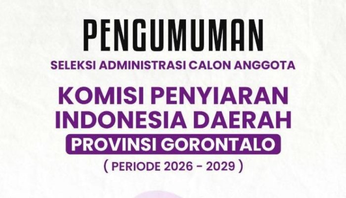Timsel Umumkan 23 Nama Lolos Administrasi KPID Gorontalo, 3 Petahana Lewati Tes Tertulis