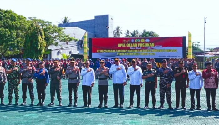 Ketua Deprov Gorontalo Apresiasi Apel Kesiapsiagaan Tanggap Darurat Bencana Hidrometeorologi
