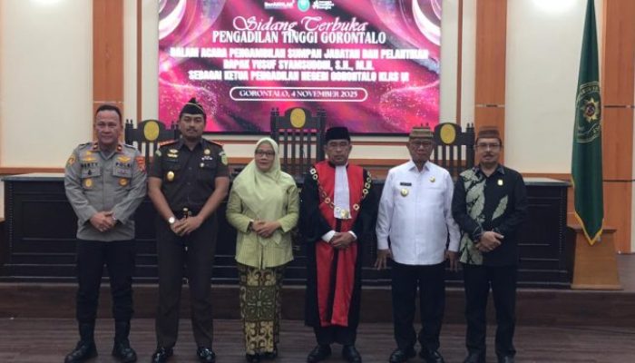 Bupati Ismet Mile Apresiasi Pelantikan Ketua PN Gorontalo, Ajak Kolaborasi Bangun Daerah Berkeadilan