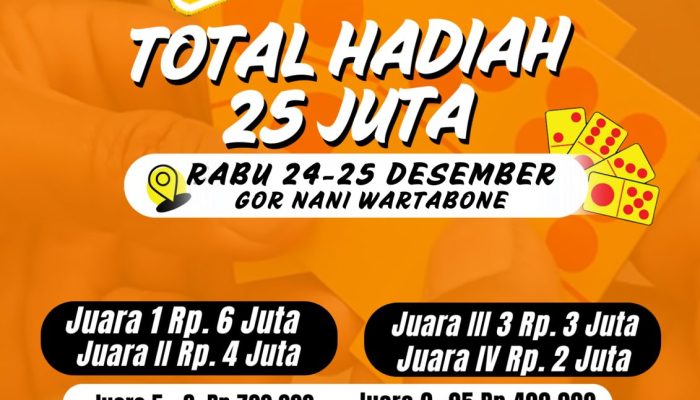 Rayakan 25 Tahun Provinsi, PORDI Gorontalo Angkat Olahraga Domino