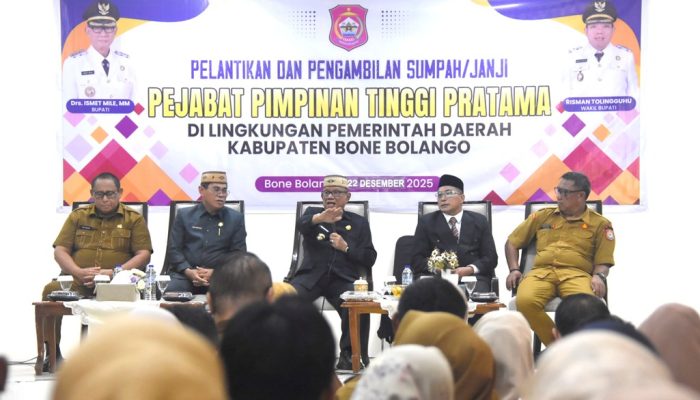 Sekda Bone Bolango Tegaskan Pelantikan JPT Pratama Sah dan Sesuai Prosedur BKN