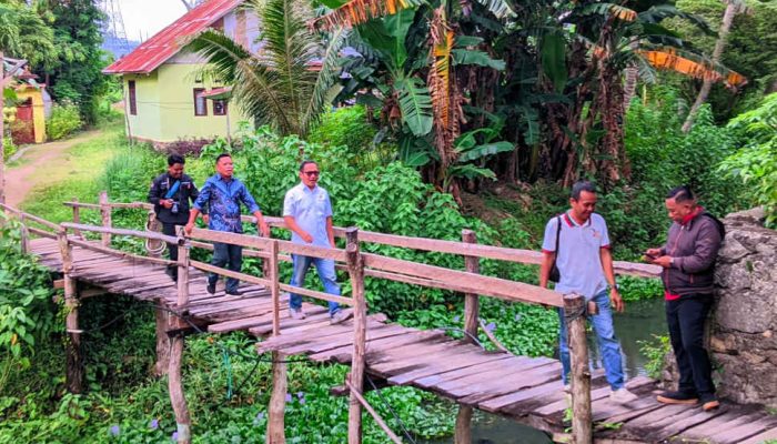 Reses di Lekobalo, DPRD Kota Gorontalo Tinjau Jembatan Penghubung Perbatasan