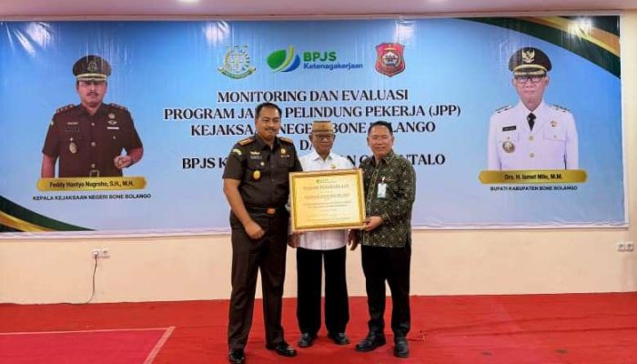 Program JPP Antar Bone Bolango Masuk 10 Besar Nasional Kepesertaan BPJS Ketenagakerjaan