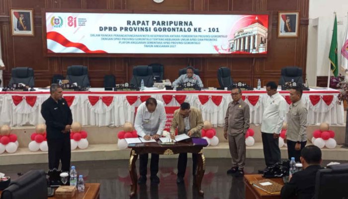 Paripurna ke-101, DPRD Gorontalo Sahkan KUA-PPAS APBD 2027