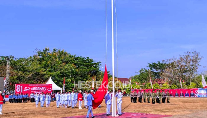 Drama Pengibaran Bendera di Bone Bolango, Tali Pengait Sempat Terlepas