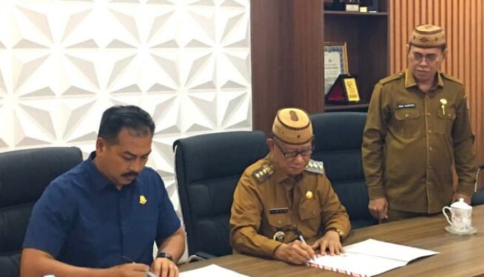 Pemkab Hibahkan Lahan Untuk Pembangunan Rusun Pegawai Kejari Bone Bolango