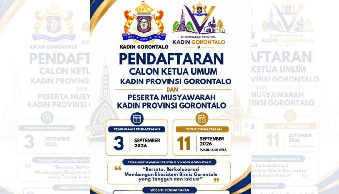 Tahapan Muprov V Dimulai, KADIN Gorontalo Buka Pendaftaran Calon Ketua
